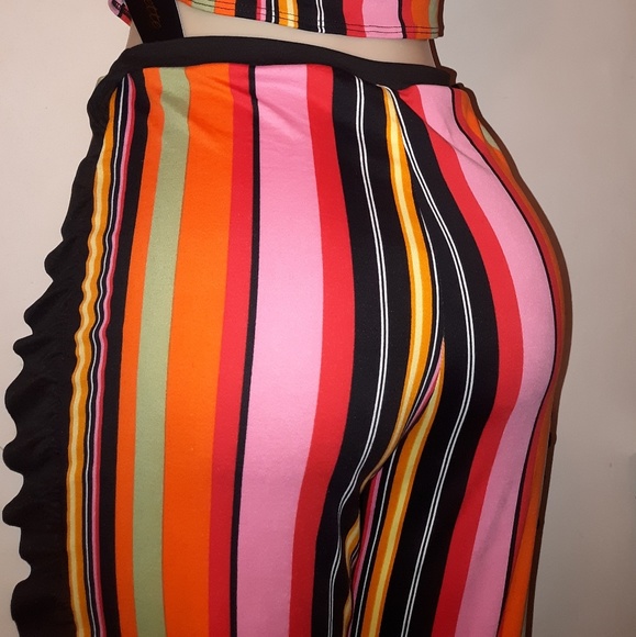 Clearance 🍉Striped Ruffled Pant Set🍉 - Picture 2 of 3